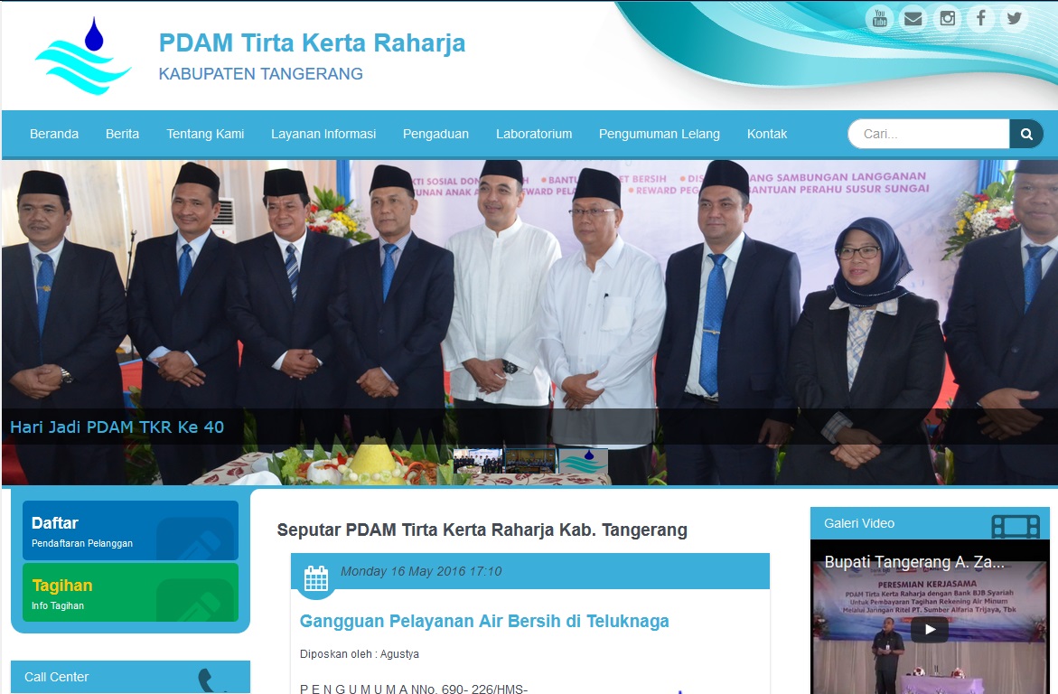 Website PDAM TKR image
